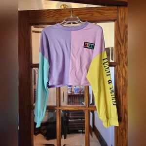 Long sleeve crop top